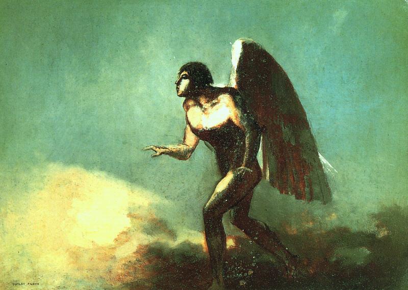 Odilon Redon The Winged Man Germany oil painting art